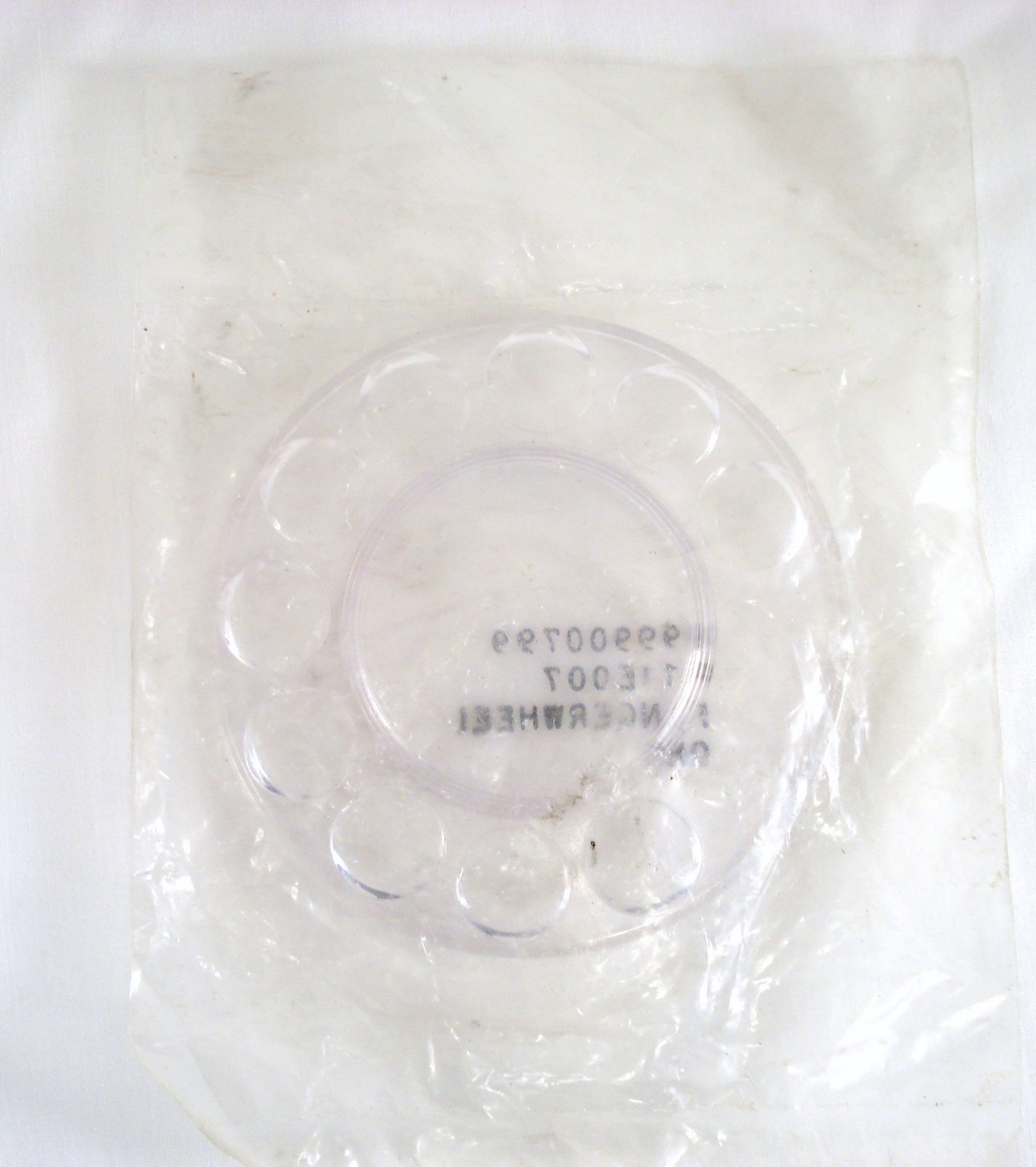 Vintage NEW Telephone Clear Rotary Phone Fingerwheel 899900799 P11E007 NOS