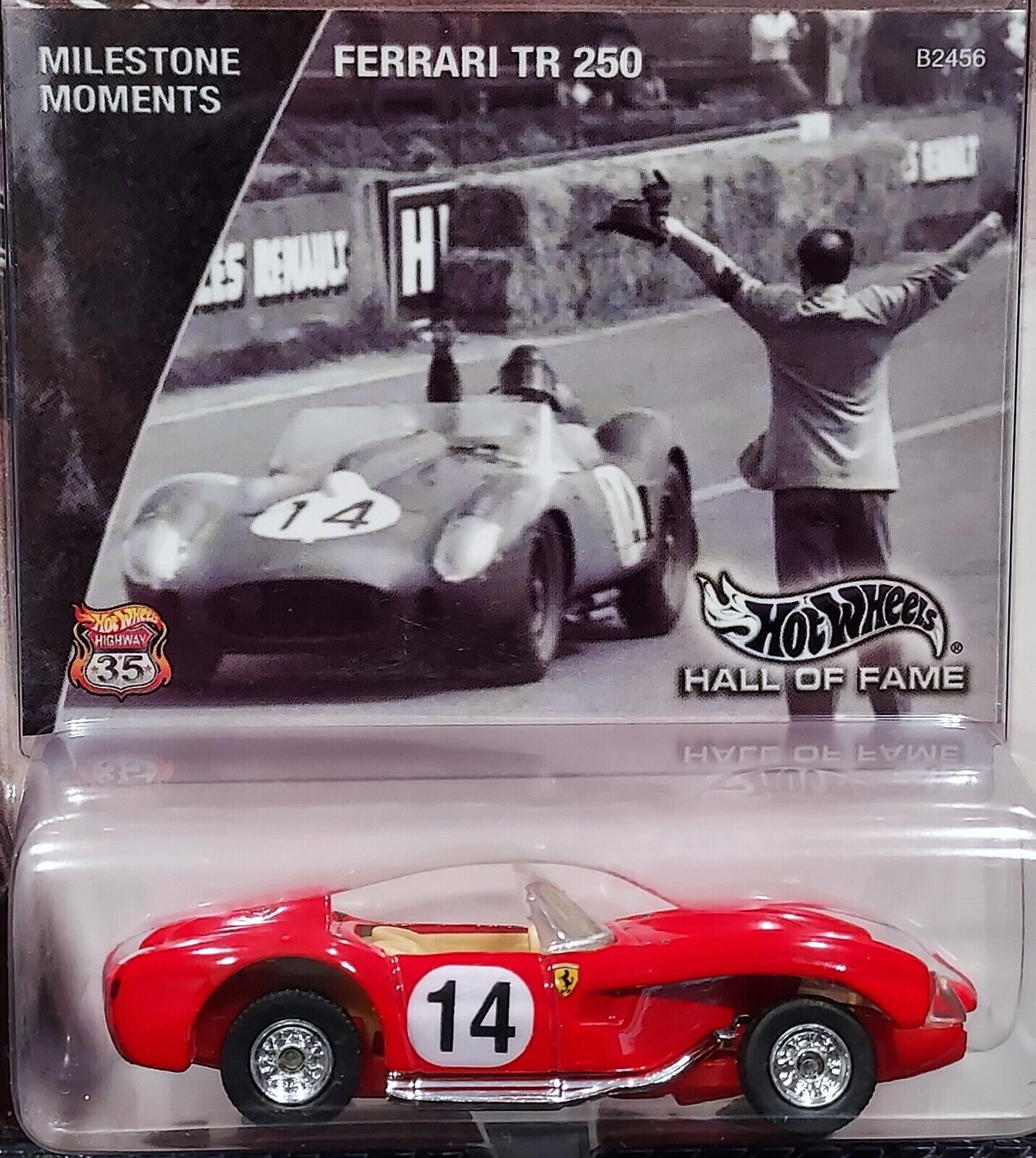 Hot Wheels Ferrari TR 250 Hall Of Fame Milestone Moments Collectible Car