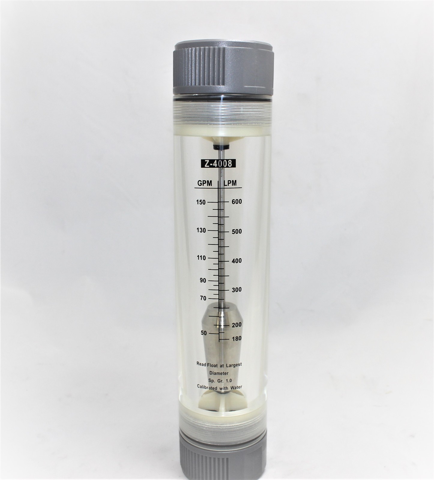 water-flow-meter-rotameter-inline-flowmeter-50-150-gpm-ebay