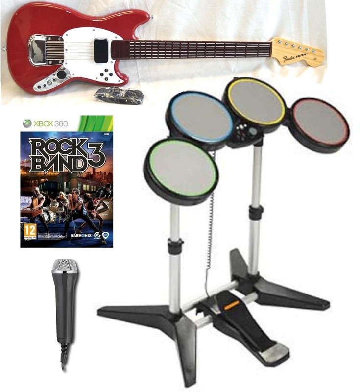 Rock Band Instruments Xbox 360 eBay