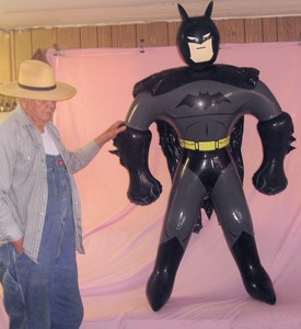 batman blow inflate hero vinyl toy figure inflatable