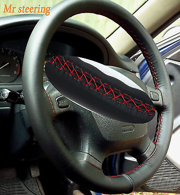 FOR TOYOTA TACOMA MK1 BEST QUALITY ITALIAN  LEATHER STEERING WHEEL COVER RED (Best Wheels For Toyota Tacoma)