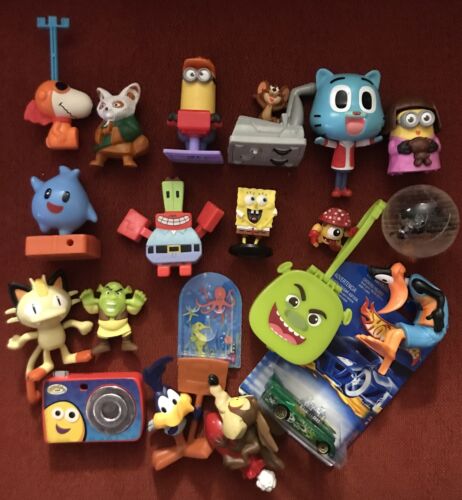 Big Toy Lot Huge! 20 Toys! Shrek Snoopy Minions Daffy Duck Meowth Looney Tunes