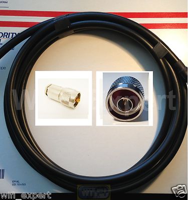TIMES ® 1-30 Feet LMR-400 Antenna Jumper Coax Cable PL-259 to N Male Connector. Buy it now for 15.4