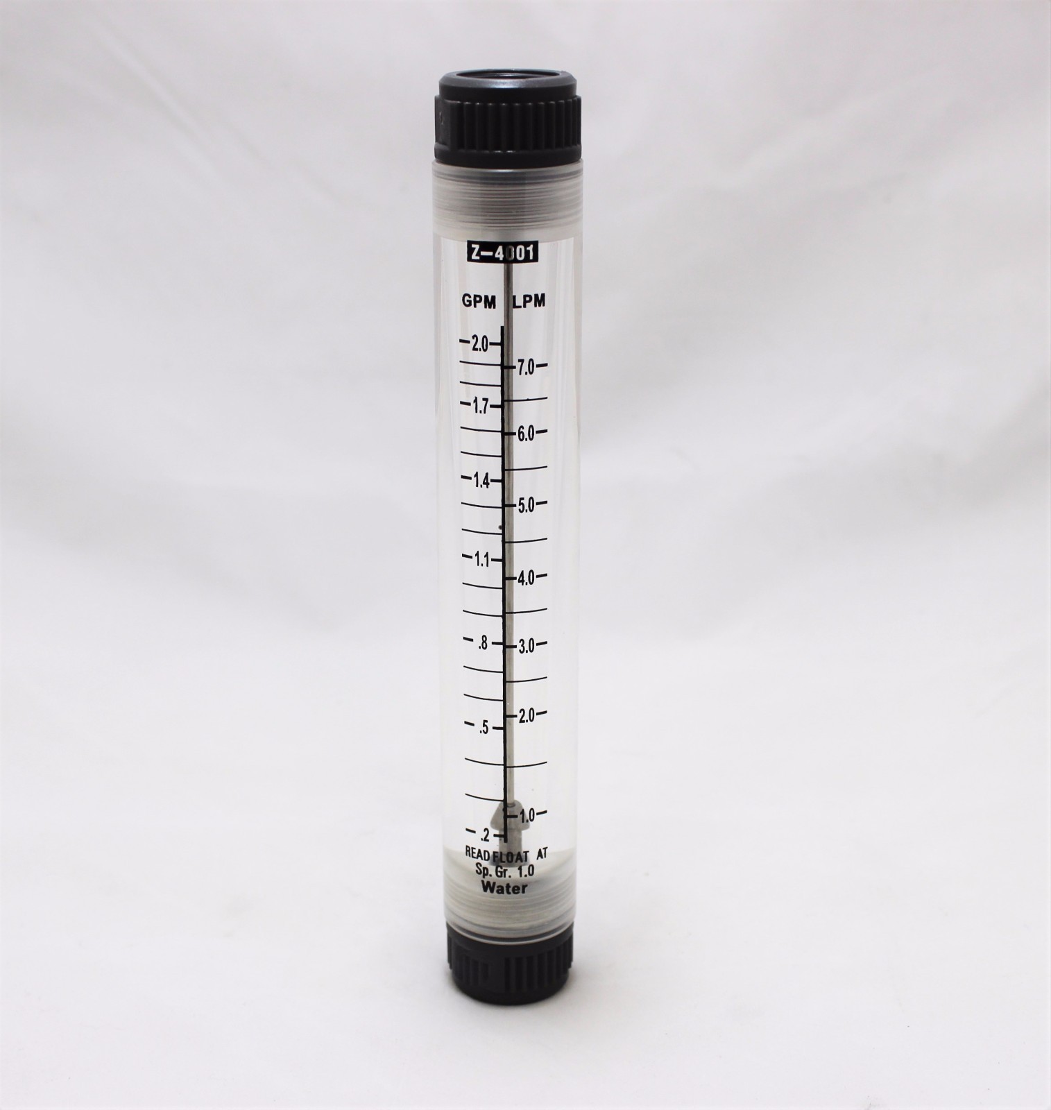 Water FLOWMETER ROTAMETER Inline Flow Meter 0.22 GPM