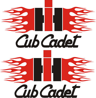 IH CUB CADET FLAMING  DECALS  ...