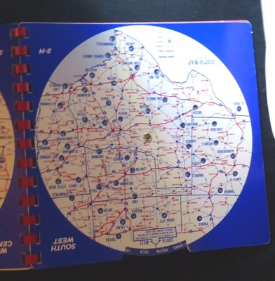Rand McNally DIST-O-MAP - USA Routes and Distance Dial Meter - Free Shipping!