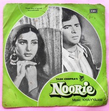 Bollywood Movie Noorie 45 Rpm Record, Original Sound Track,HMV Record