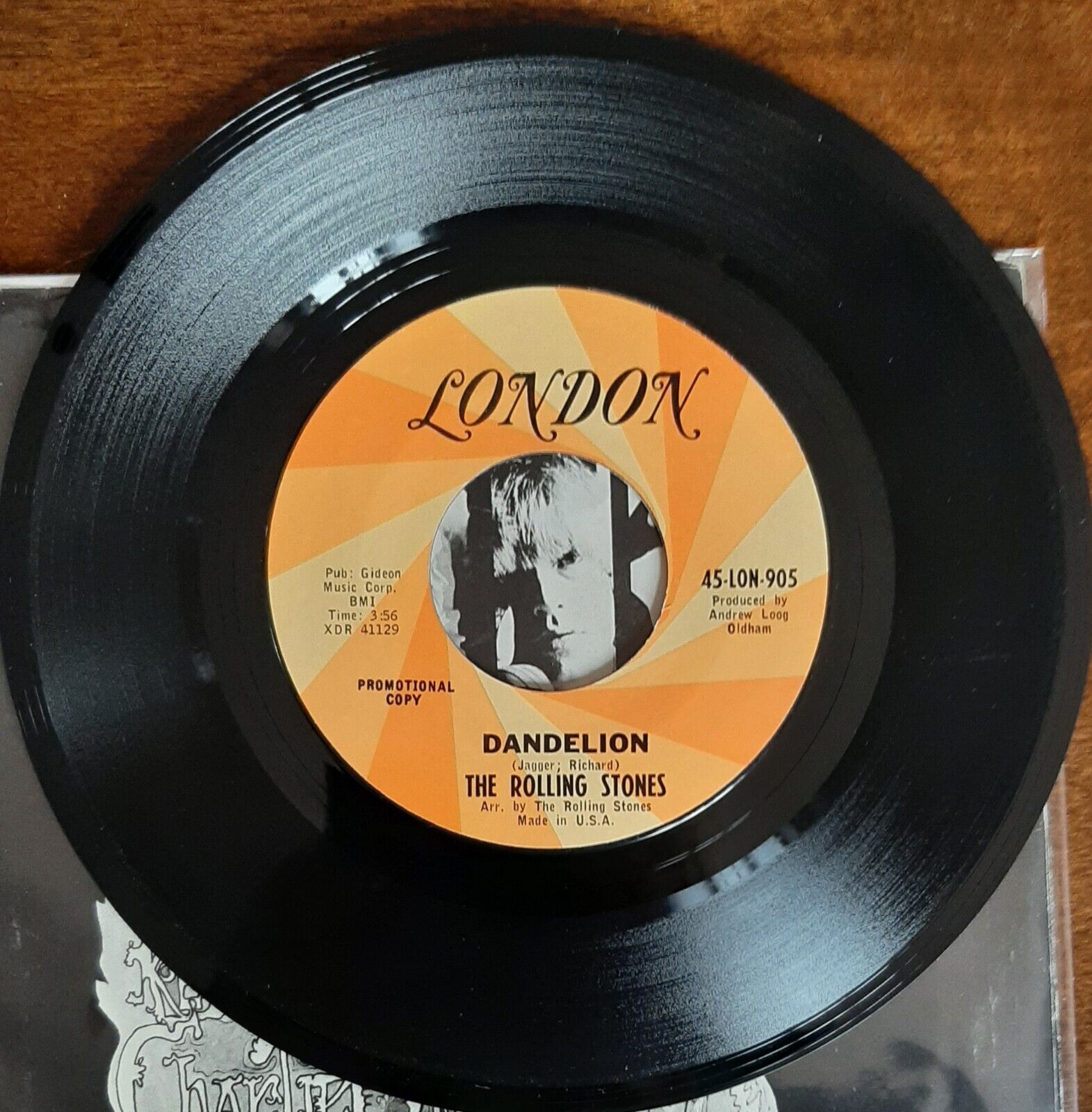 RARE ROLLING STONES NEAR MINT VINYL amp; EX++ SLEEVE  quot;Dandelion/We Love Youquot; 1967 