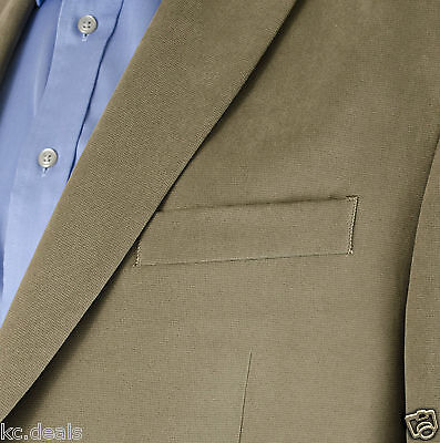 Pre-owned Lauren Ralph Lauren Mens 2 Button Jacket Blazer Sport Coat Polo Olive Msrp $275 In Green