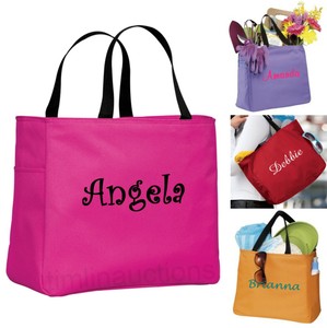 Details about Personalized Tote Bag Monogram Bride Bridal Bridesmaid ...