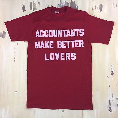 ACCOUNTANTS MAKE BETTER LOVERS T SHIRT - Red, Large, Sears Men Store,