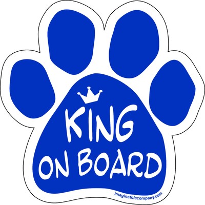 KING ON BOARD - BLUE DOG PAW ...