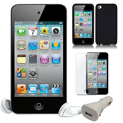 Cost Ipod Touch  Camera on Apple Ipod Touch 8gb Black Mp3 Camera Video 4th Generation With Bundle