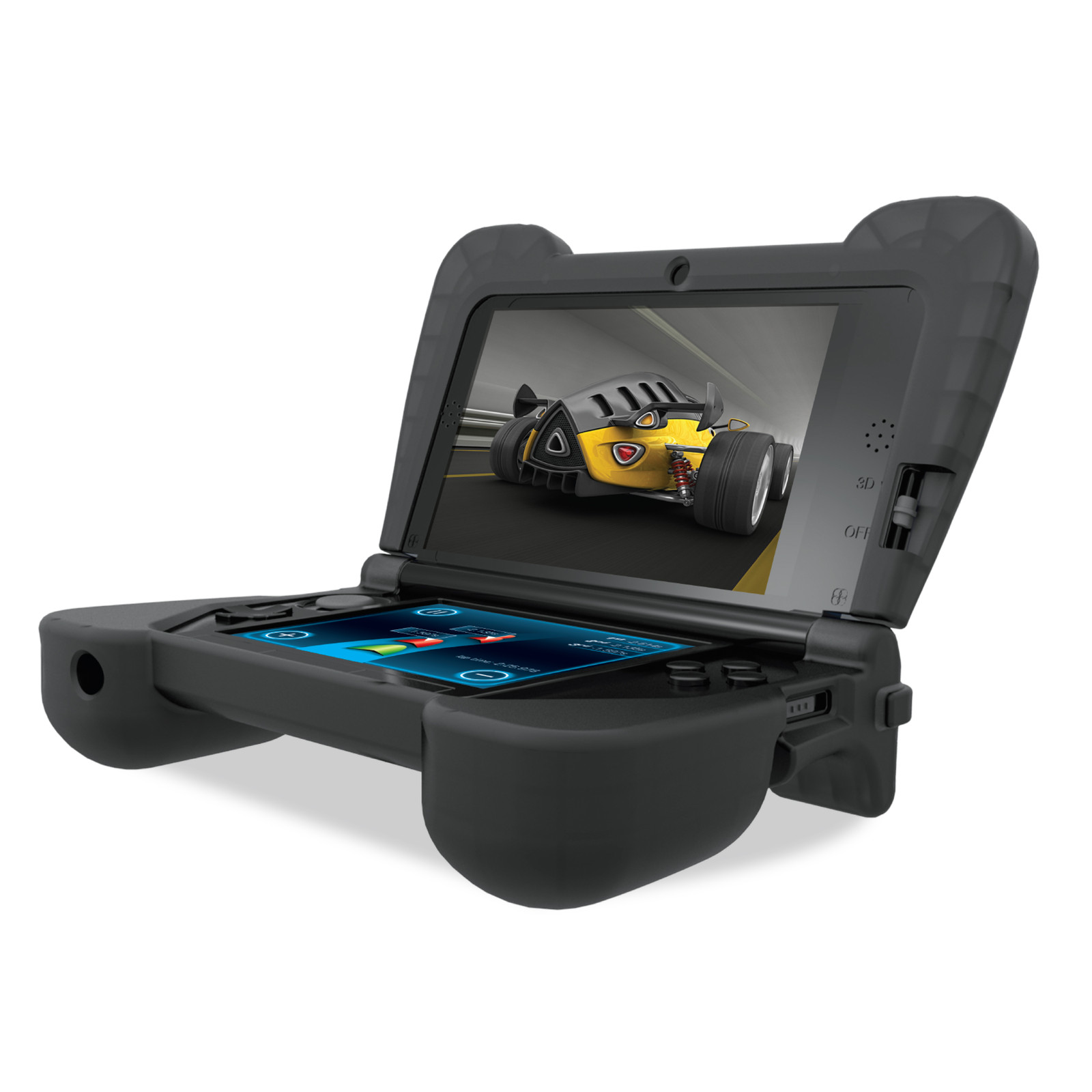 Nintendo 3DS XL Comfort Grip Case Transparent Black eBay
