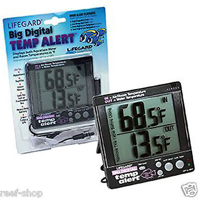 Lifegard Aquatics Big Temp-Alert Digital Aquarium Thermometer ...