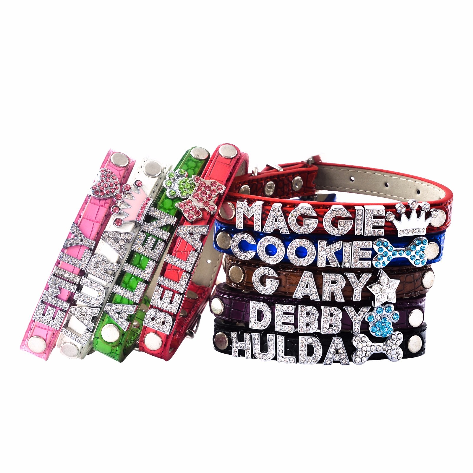 Pet Dog Cat Personalize Customize Collar Bling ...