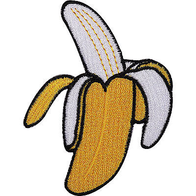 Banana Embroidered Iron / Sew On Patch Dress Bag tshirt Jacket Skirt Jeans Badge