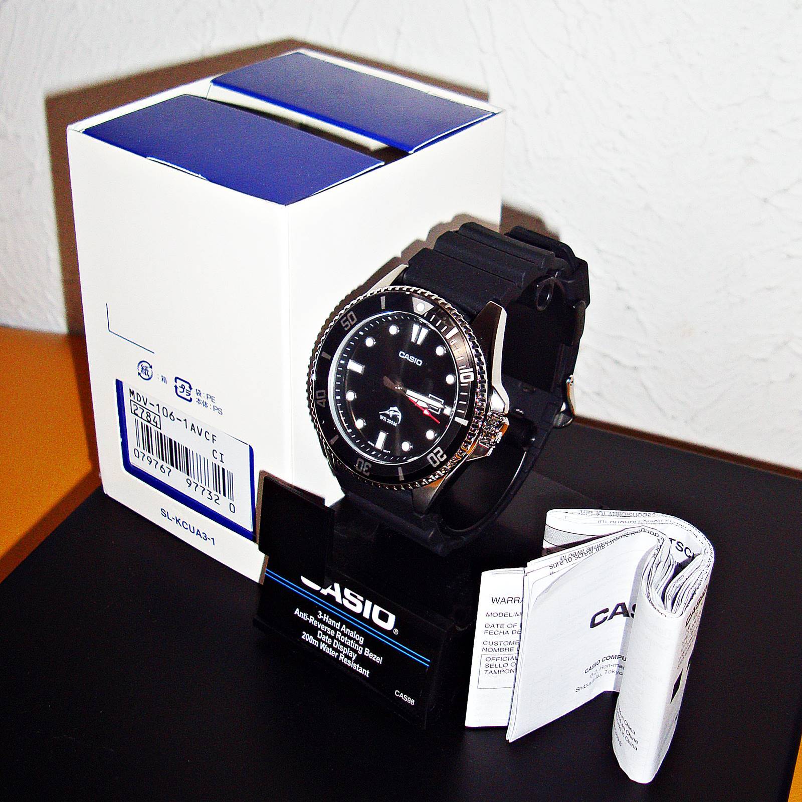 ã¤ããªã¯! - NEW CASIO MDV106-1A ANTI-REVERSE BEZEL ANALOG