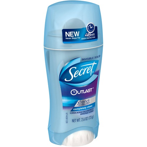 Secret Outlast Xtend Completely Clean Invisible Solid Antiperspirant/Deodorant