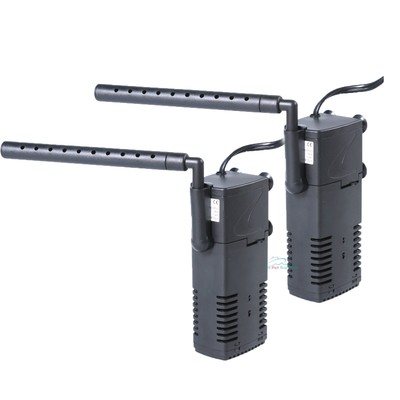 2x Aquarium Internal Filter 3-in-1 Multi-Function Pump ...