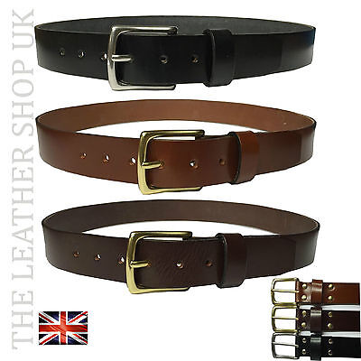 40mm Mens New Best High Quality 100% Real Leather Jean Belt Handmade In