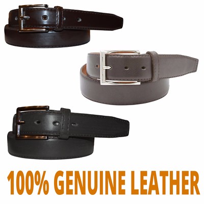 Basketweave Uniform Belt Black Mens Size 32-72 Leather New