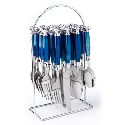 Cambridge 'Barcelona' Blue 20-piece Flatware Set