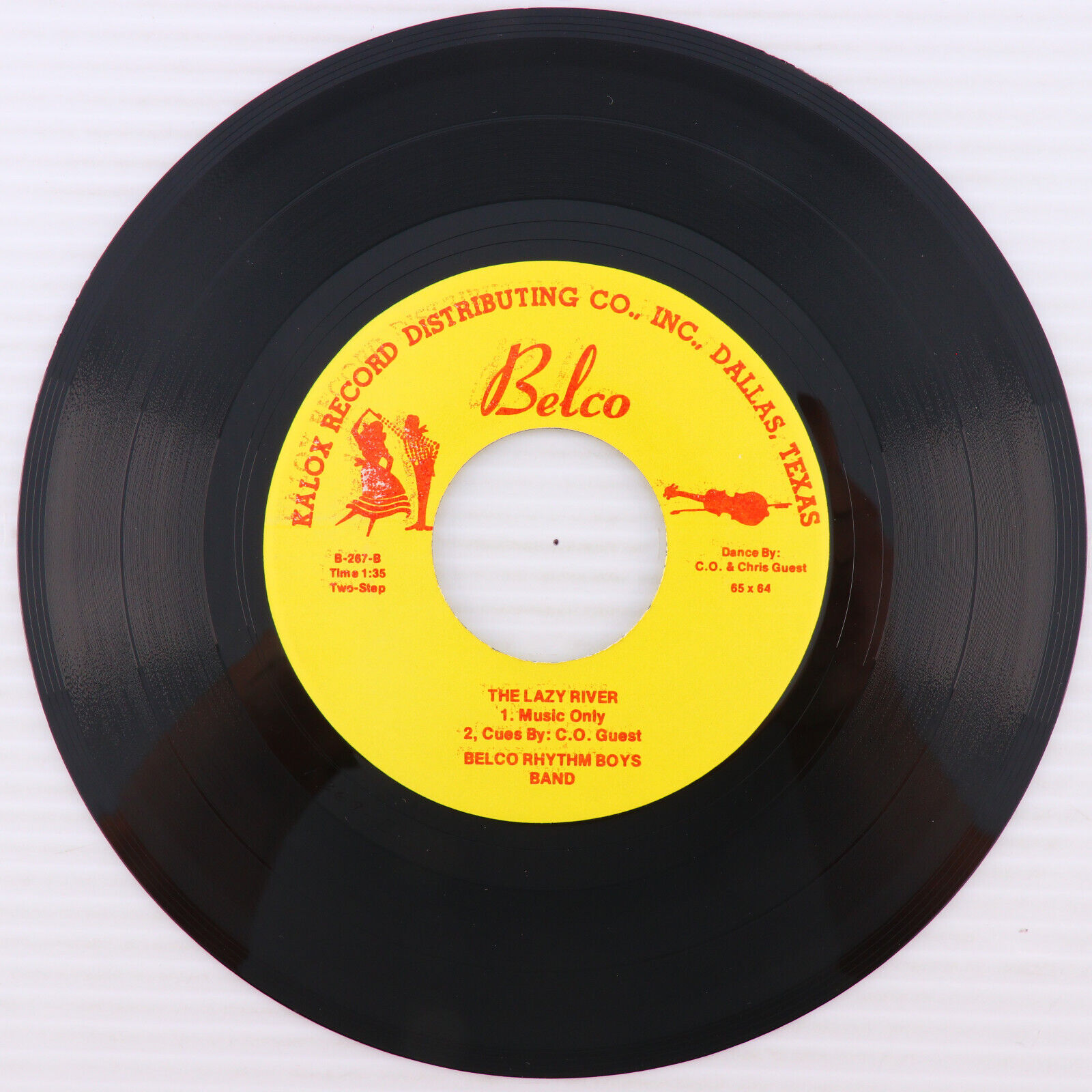 Belco Rhythm Boys Band - Old Fashioned/Lazy River - 45 rpm Record B-267