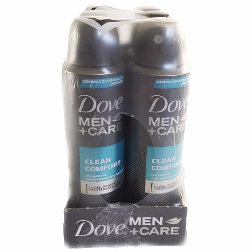 Dove Men Care Clean Comfort Spray Deodorant AntiPerspirant 150ml Selected