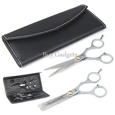 6” PROFESSIONAL HAIR CUTTING & THINNING SCISSORS SHEARS HAIRDRESSING SET + CASE
