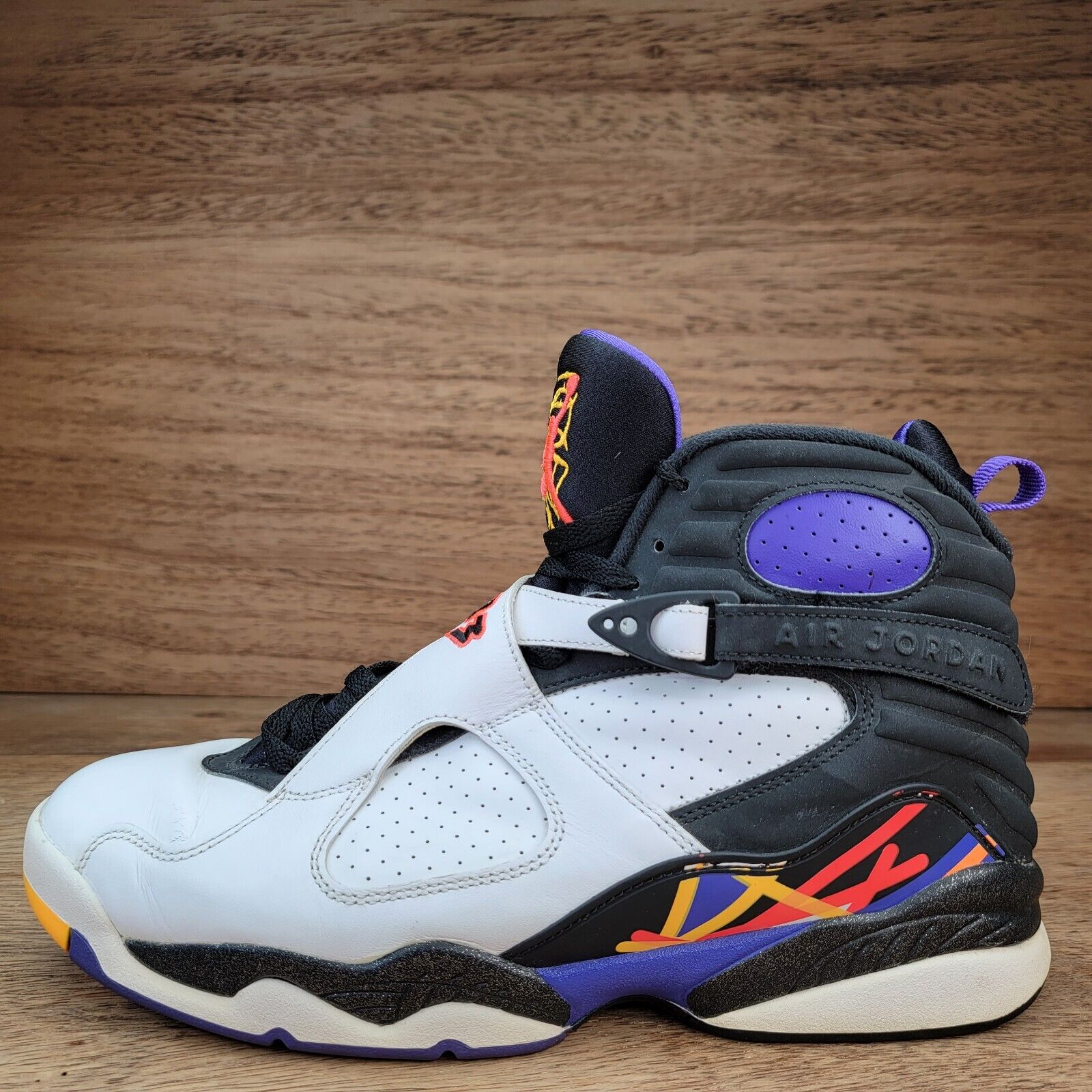 Air Jordan 8 Retro Men's Basketball Shoes Three Peat 305381-142 Lot Size 11.5