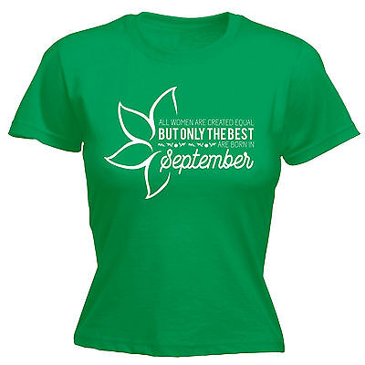 Women Are Created Equal Best Born SEPTEMBER WOMENS FITTED T-SHIRT tee