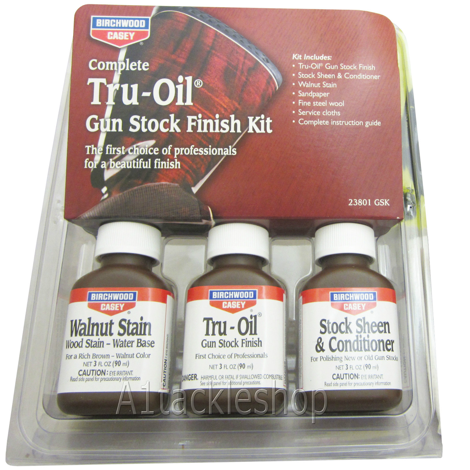 Birchwood Casey Tru-Oil Kit for Air Rifle Gun or Shotgun Stock