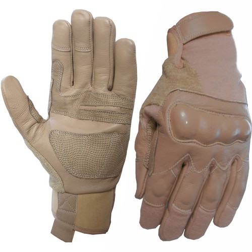 Protech Hard Knuckle Kevlar and Leather Military Work Gloves Tan eBay