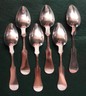 Coin Silver Herman Duhme Cincinnati, OH Set of 6 Teaspoons, circa 1840-Griffith