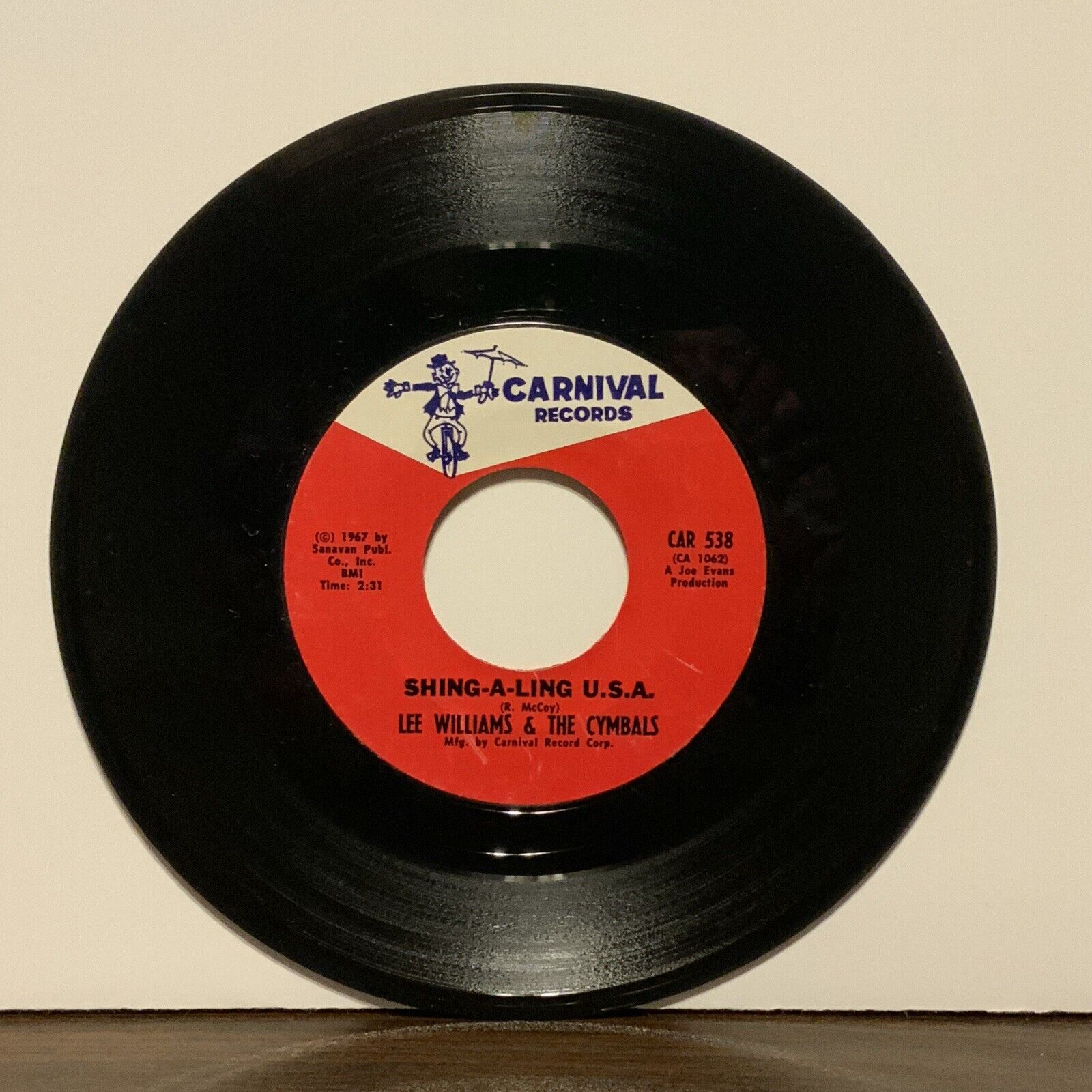 Lee Williams & The Cymbals, I Need You Baby / Shing-A-Ling USA, 45rpm Soul