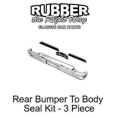 1960 - 1965 Ford Falcon & Ranchero Rear Bumper To Body Seal Kit - 3 Piece