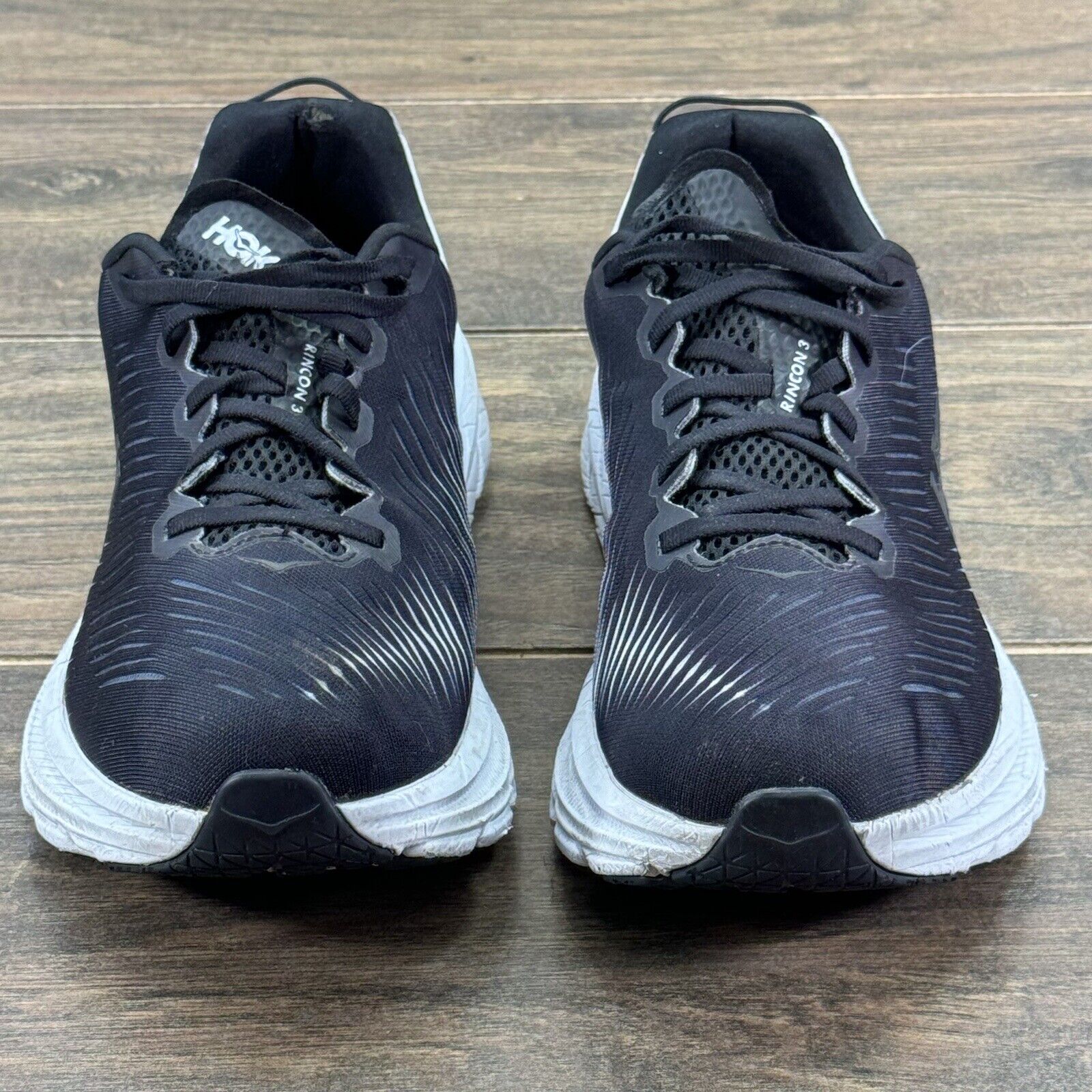 Hoka One One Rincon 3 Running Shoes Mens 11.5 2E Black Athletic Workout