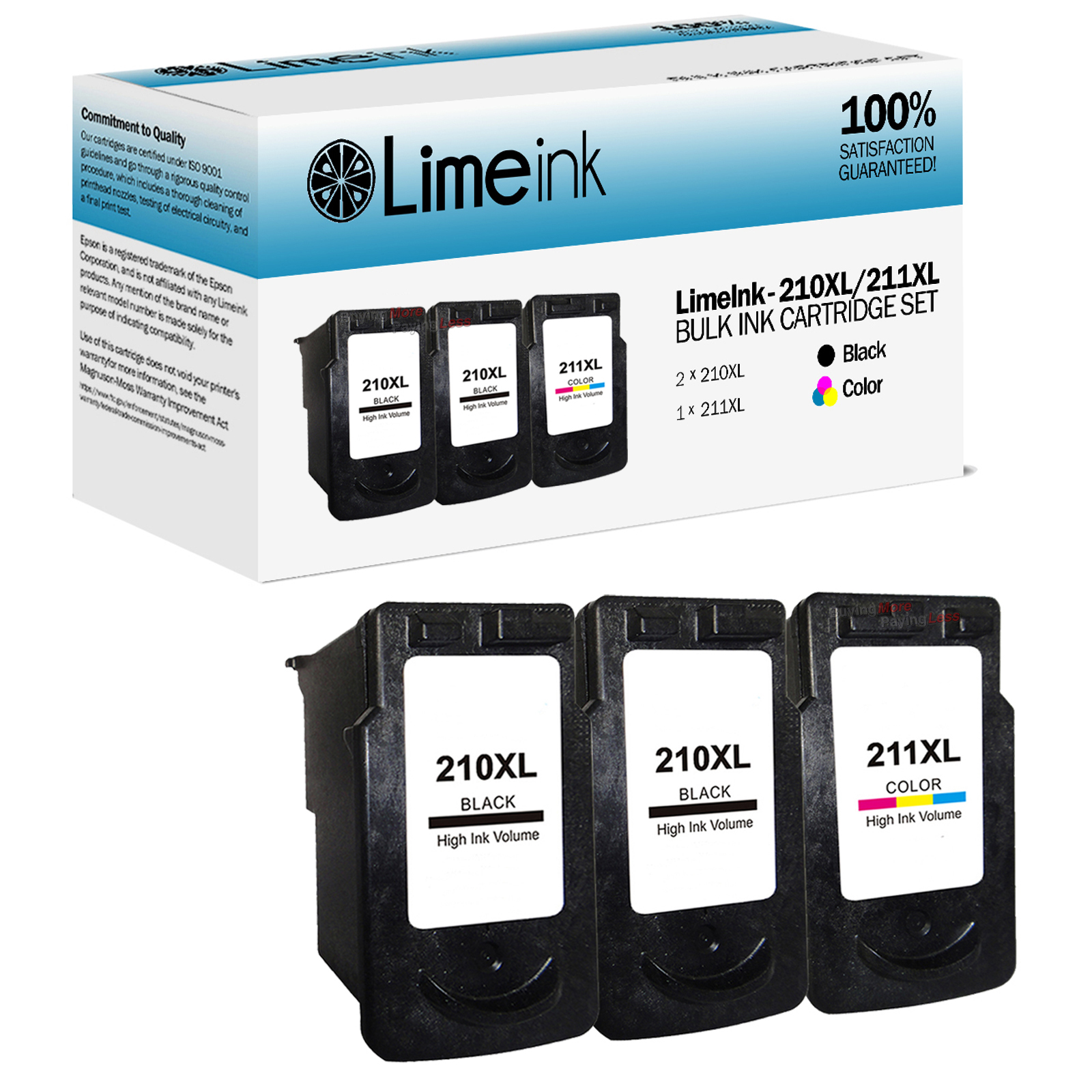 3 Pg 210xl Cl 211xl Ink Cartridges For Canon Pixma Mp495