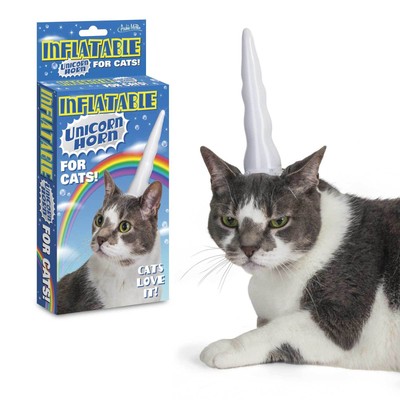 Accoutrements Inflatable Unicorn Horn for Cats Novelty ...