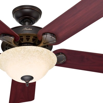 52 In. Weathered Bronze Ceiling Fan With ...