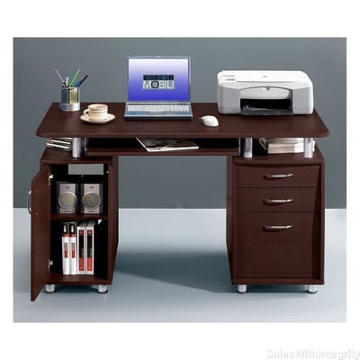 Modern Computer Laptop Workstation Wood Home Office ...