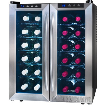 Dual Temperature Wine Cooler Refrigerator ~ Stainless ...