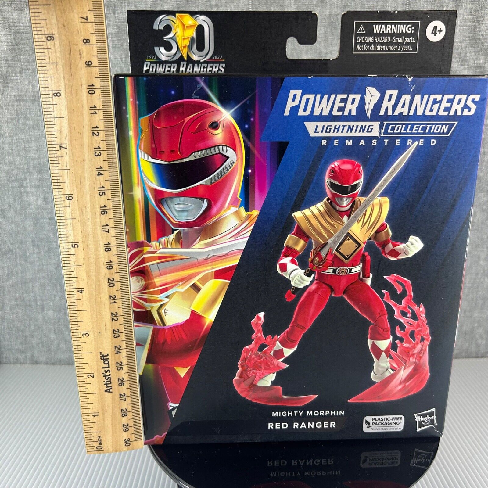 Power Rangers Lightning Collection Remastered Mighty Morphin Red Ranger Figure