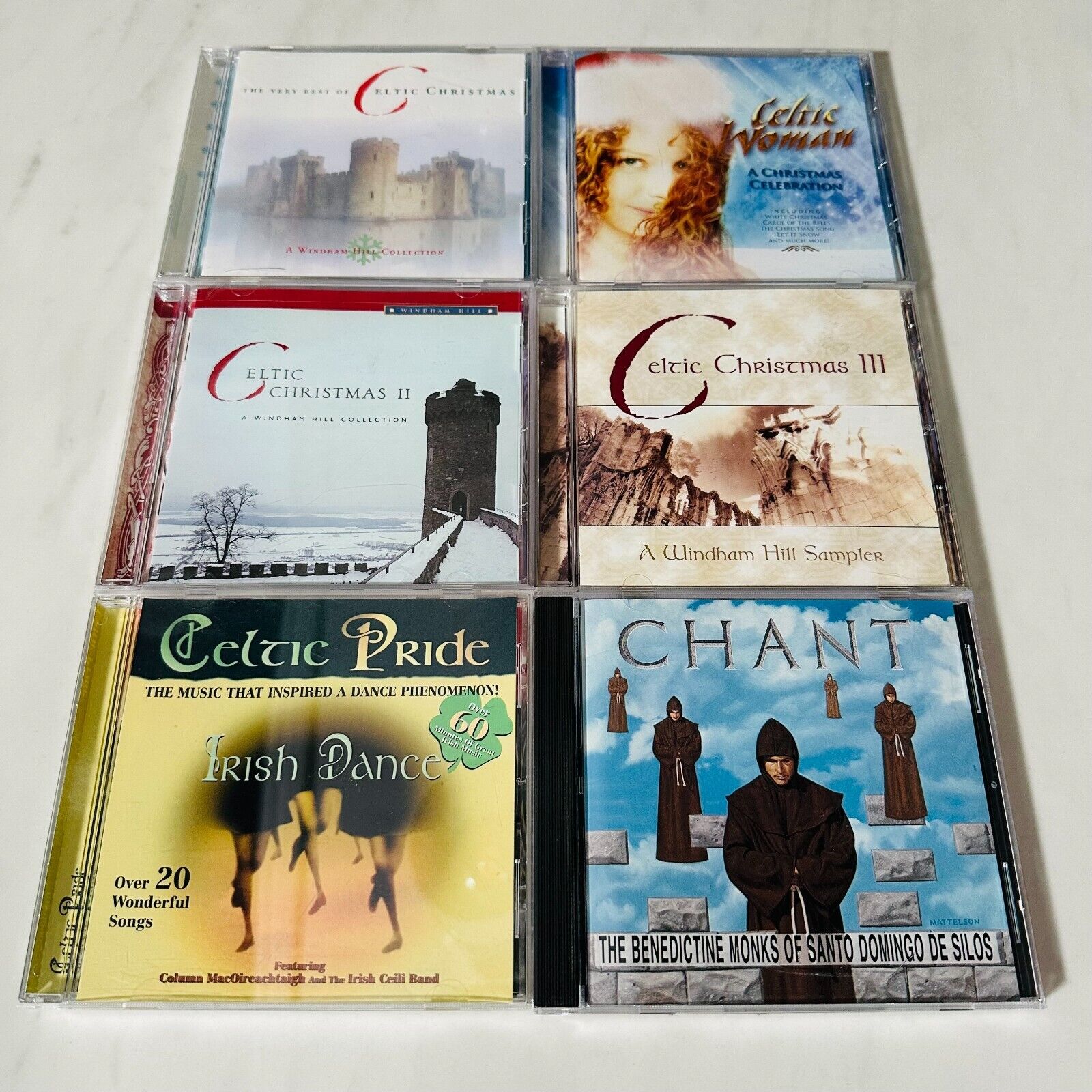 Lot of 6 Celtic Christmas CDs - Celtic Woman - Chant - Celtic Pride - Irish