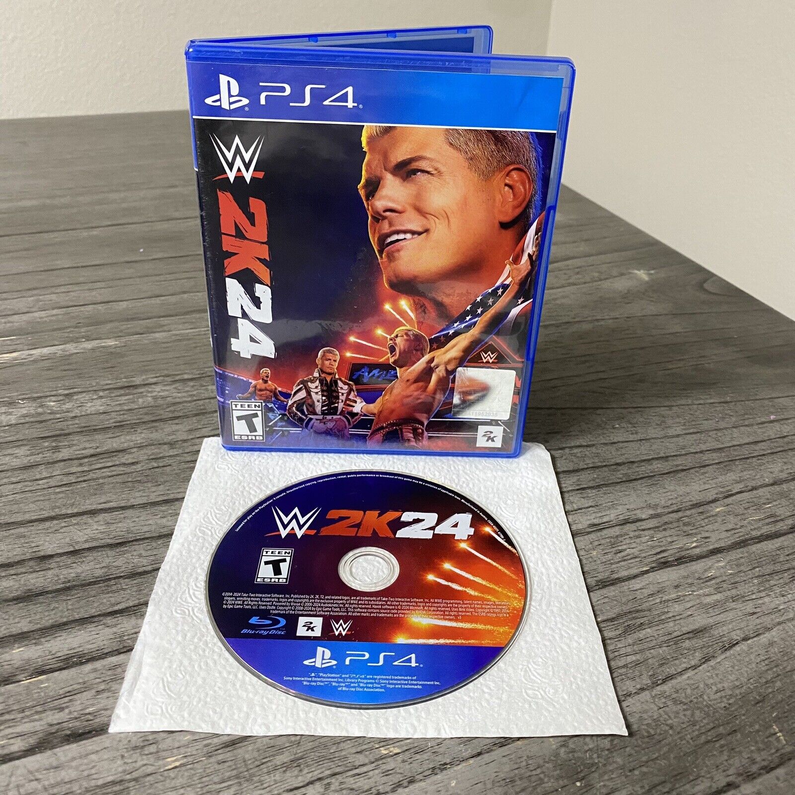 WWE 2K24 (Sony PlayStation 4, 2024) PS4 Mint Disc