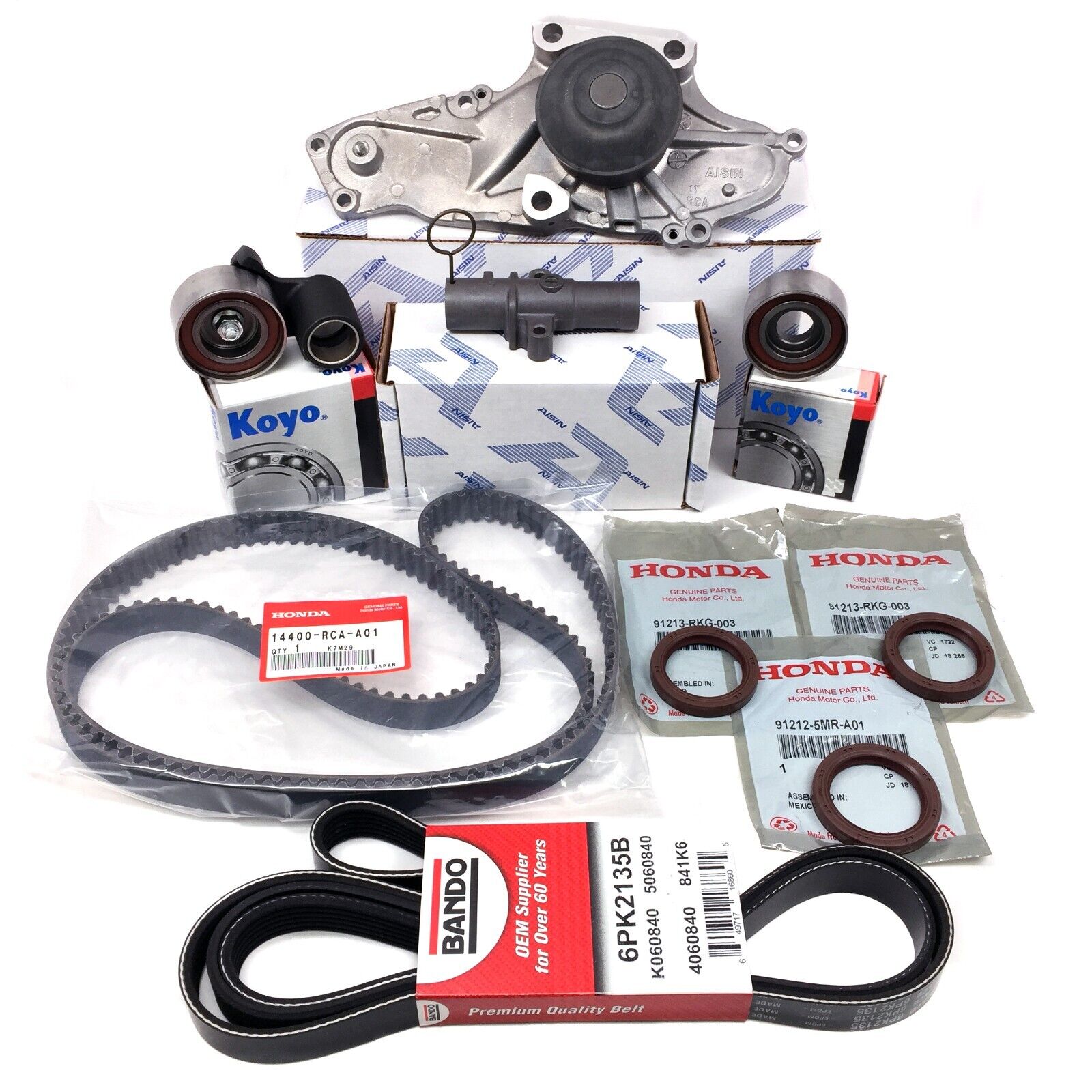 Genuine / Aisin OEM Timing Belt & Water Pump Kit Honda/Acura V6 Factory Parts!