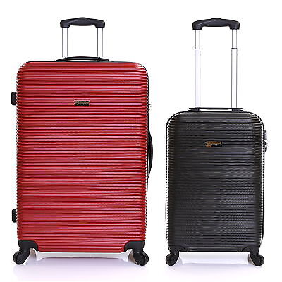 Extra Large Small Cabin Hard Shell Travel Trolley Hand Luggage Suitcase Bag Case