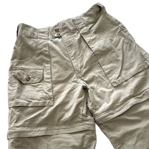 Cabelas Convertible Pants Size Large 36-38  Zip Off Shorts Mens Hiking Fishing